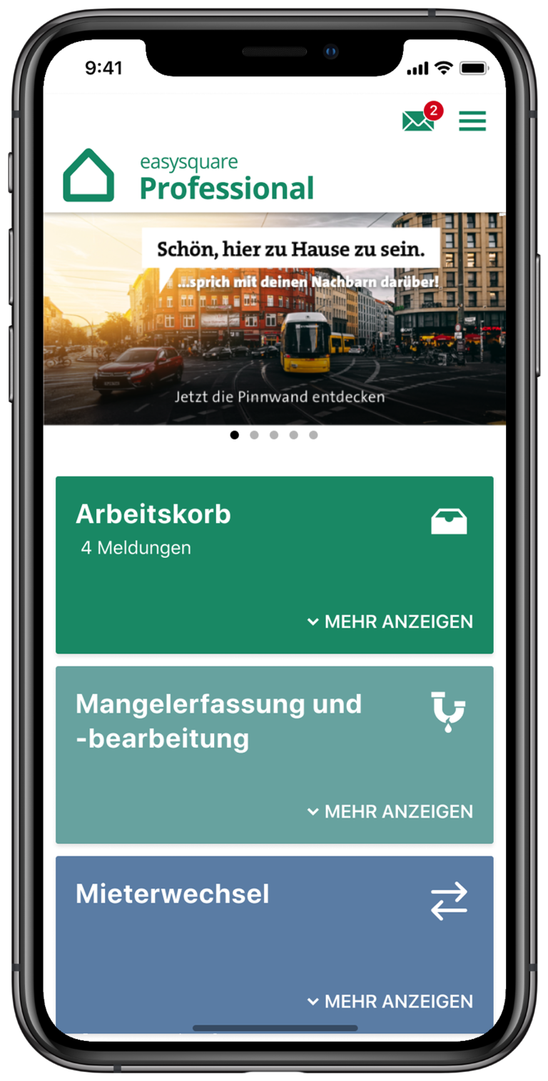 Mobile Unternehmensprozesse steuern und vernetzen mit der easysquare Professional App