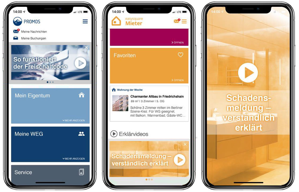 Integration von Videos in der easysquare Mieter-App