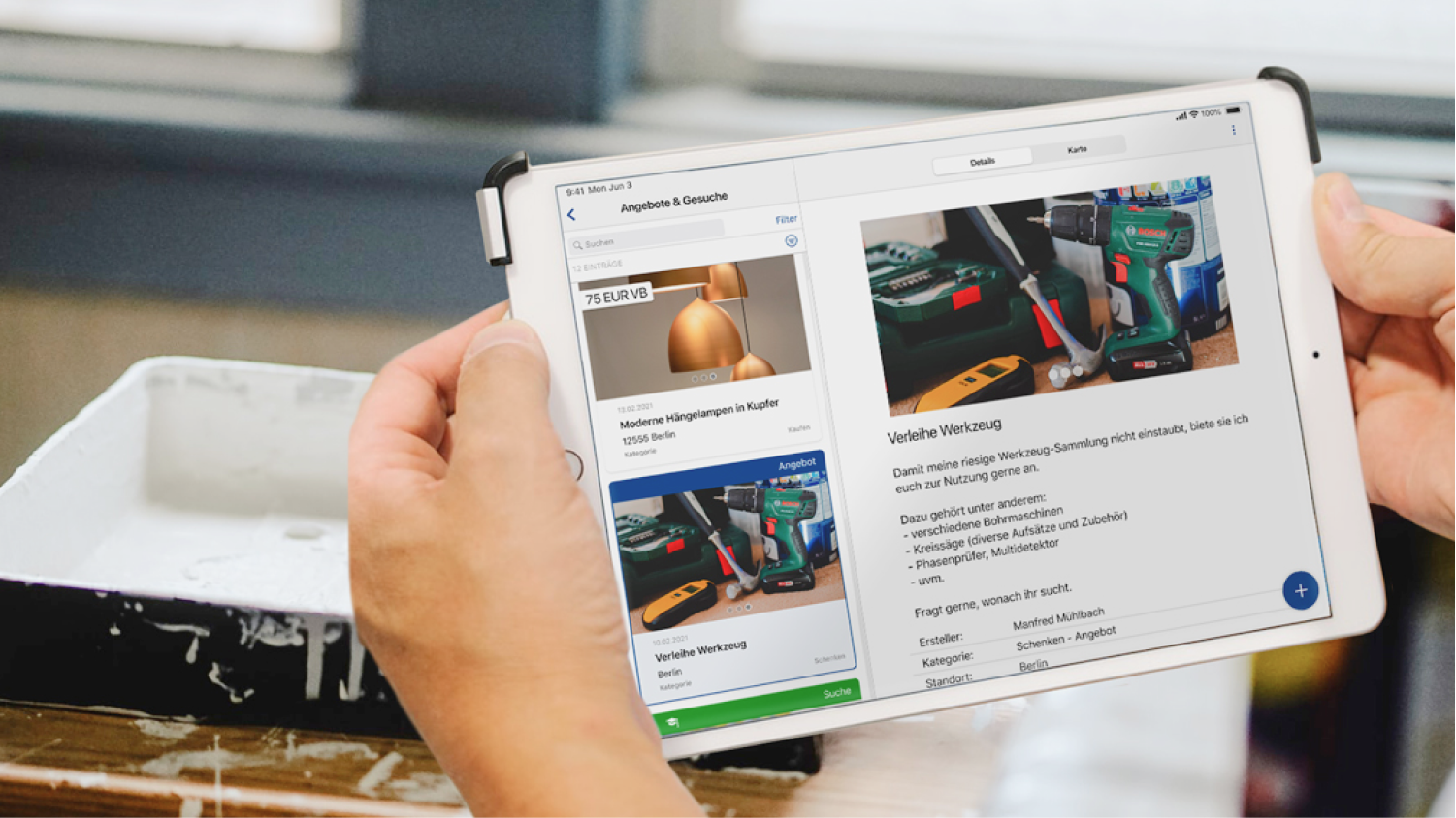 Nachbarschaftshilfe in den easysquare Apps