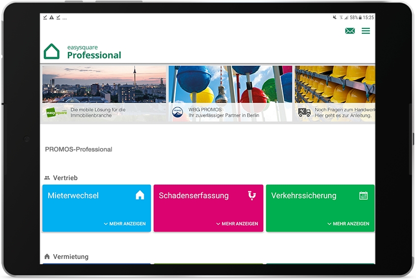 Die easysquare Professional App ab September 2020 als native App für Android in den Play-Stores verfügbar