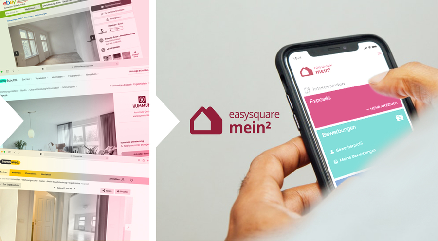 Wohnungsvermietung ohne SAP dank des neuen Moduls in der easy­square Verwalter-App