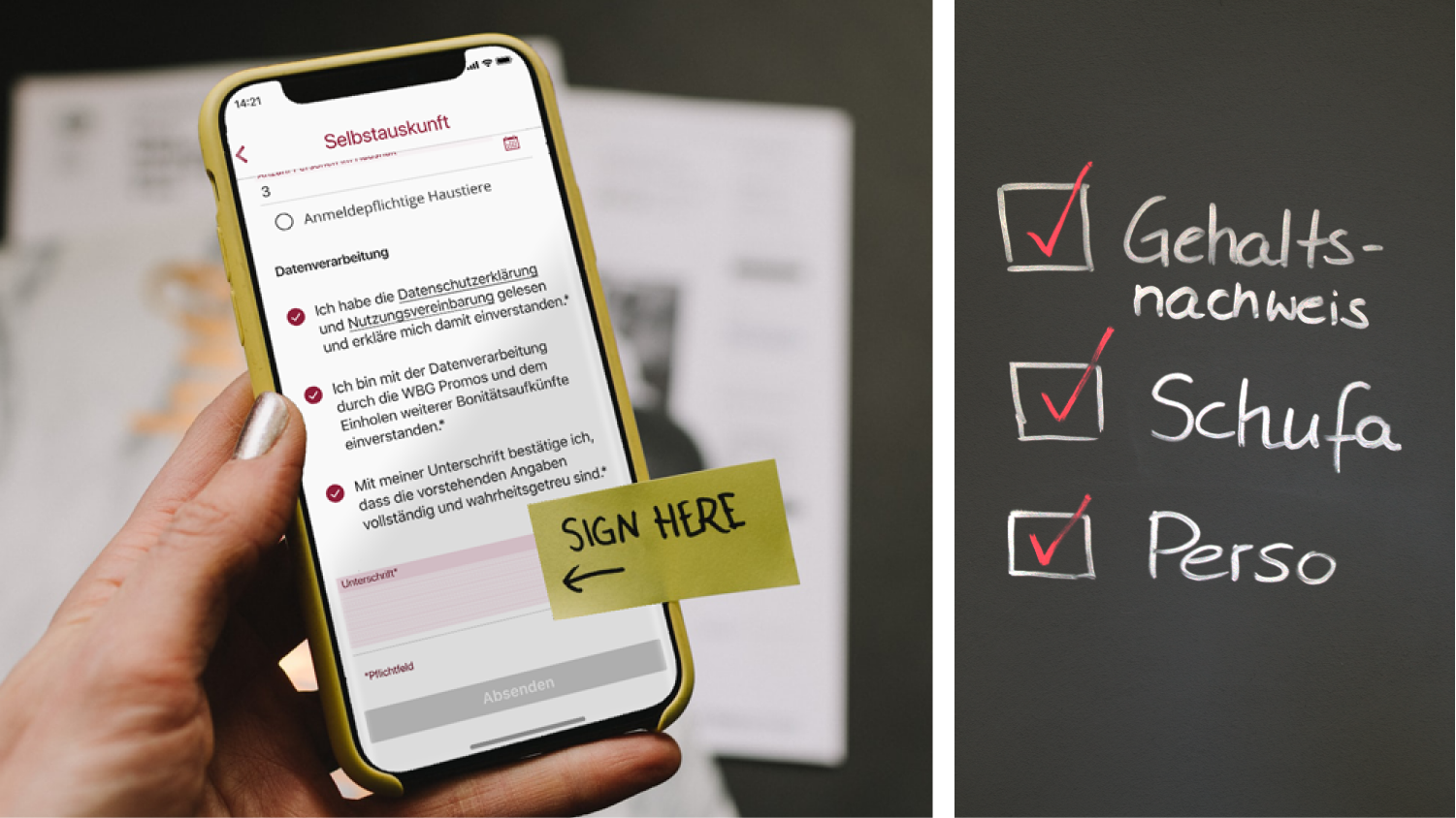 DSGVO-konforme Selbstauskunft in der easysquare Vermietungslösung